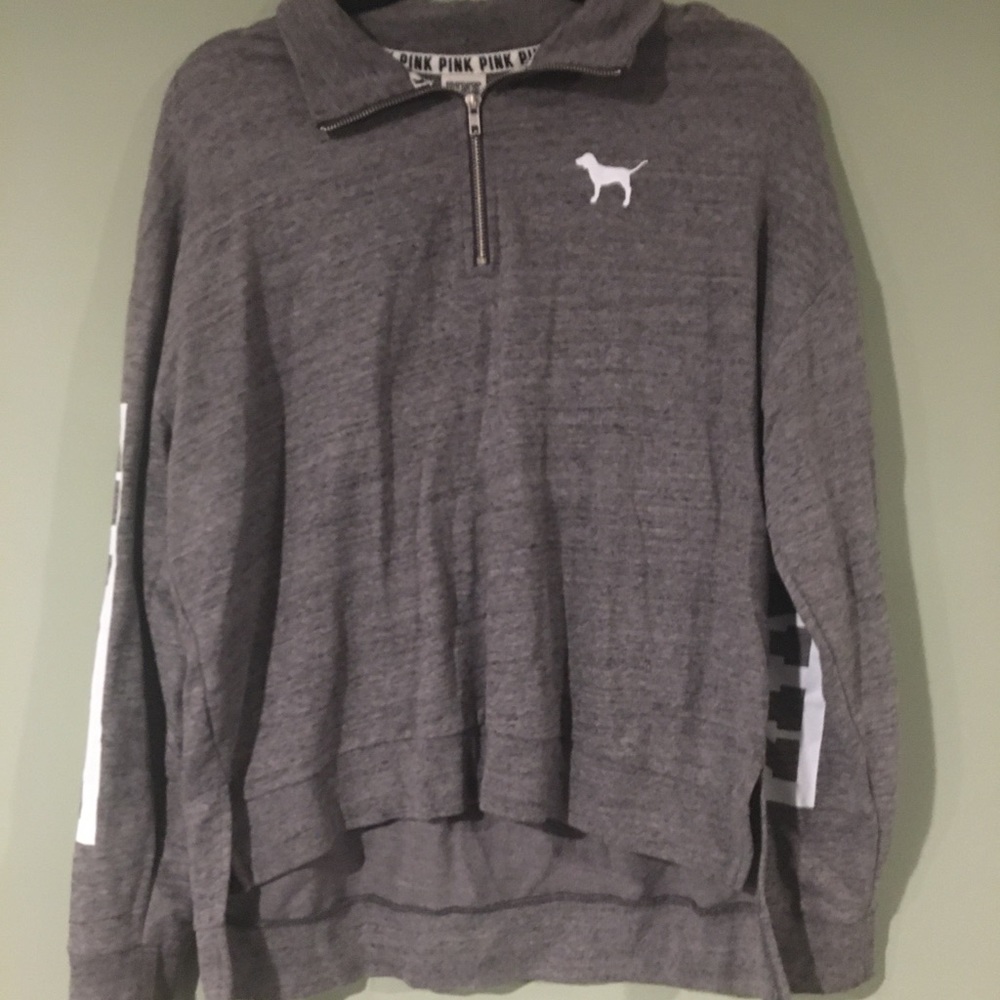 Pink quarter zip